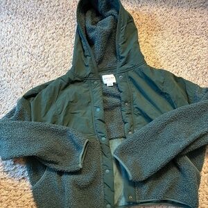 American Eagle Mystical Green snap jacket, size large